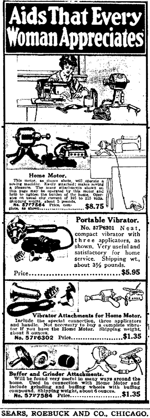 Sears Electric Motor with Attachments advertisement
